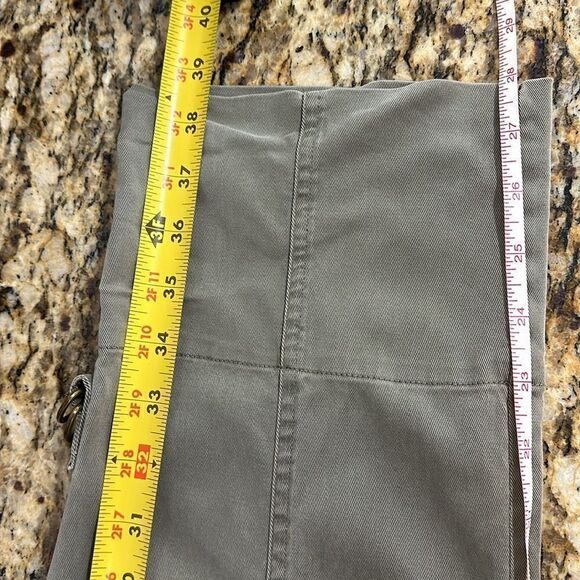 Soft Surroundings Olive Green Elastic Waist Straight Leg Pants Size M - Picture 9 of 10